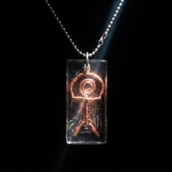 Ein Begleiter für den Weg – Indalo-Amulett Kupferdraht, handmade