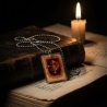Macht der alten Siegel - handgefertigtes Asmodeus-Amulett Orange