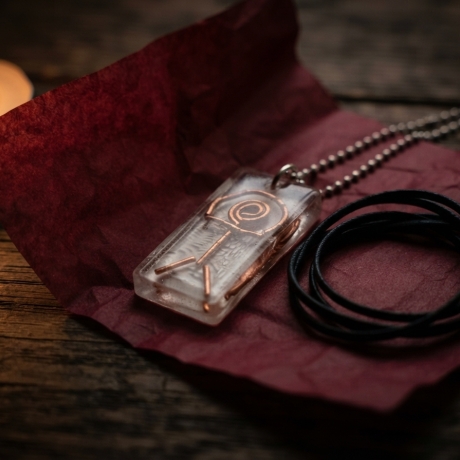 Ein Begleiter für den Weg – Indalo-Amulett Kupferdraht, handmade