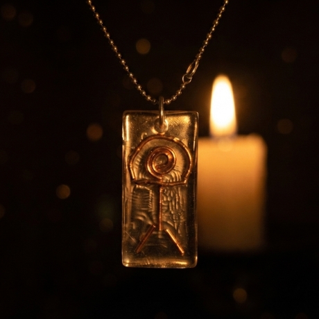 Ein Begleiter für den Weg – Indalo-Amulett Kupferdraht, handmade