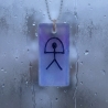 Zuversicht, die im Dunkeln leuchtet – Indalo-Amulett, handmade