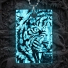 Tiger-Amulett Rot Silber – Kraft-Symbol m. Bergkristall handmade
