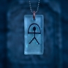 Zuversicht, die im Dunkeln leuchtet – Indalo-Amulett, handmade