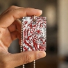 Tiger-Amulett Rot Silber – Kraft-Symbol m. Bergkristall handmade