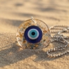 Das wachende Auge – Nazar-Amulett mit Blattgold, handgefertigt