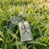 Zuversicht, die im Dunkeln leuchtet – Indalo-Amulett, handmade