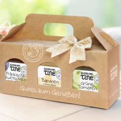 GOURMET-GESCHENKBOX | 3 Fruchtaufstriche | handgemachte Marmelade