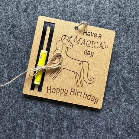 Geschenkkarte Have a magical day - Happy Birthday