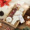 Weihnachten Geschenkset mit Nussknacker, Kerze & Kerzenhalter