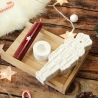 Weihnachten Geschenkset mit Nussknacker, Kerze & Kerzenhalter