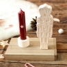 Weihnachten Geschenkset mit Nussknacker, Kerze & Kerzenhalter