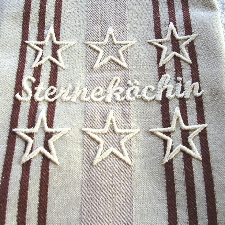 Geschirrtuch★Sterneköchin★in beige-braun★von Hobbyhaus