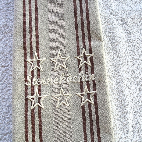 Geschirrtuch★Sterneköchin★in beige-braun★von Hobbyhaus