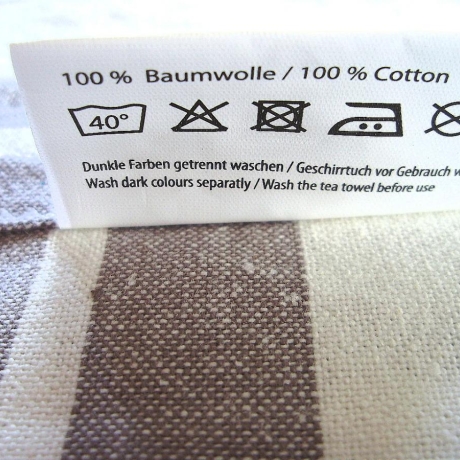 Geschirrtuch★Gourmet Küche★beige mit Streifen von Hobbyhaus