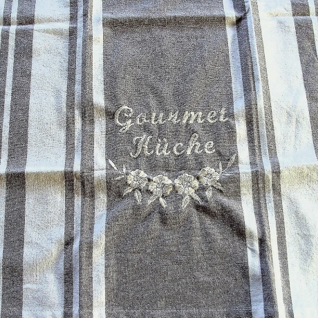 Geschirrtuch★Gourmet Küche★beige mit Streifen von Hobbyhaus