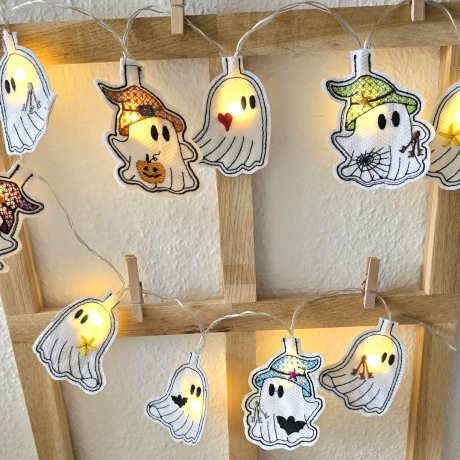 ITH LED Stickdatei Lichterkette Gespenster Cover