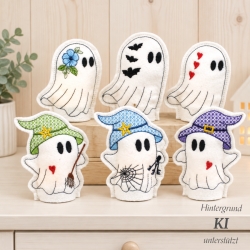 ITH LED Stickdatei Cover Gespenster Halloween Geist