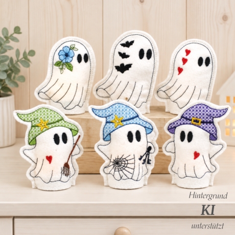 ITH LED Stickdatei Cover Gespenster Halloween Geist