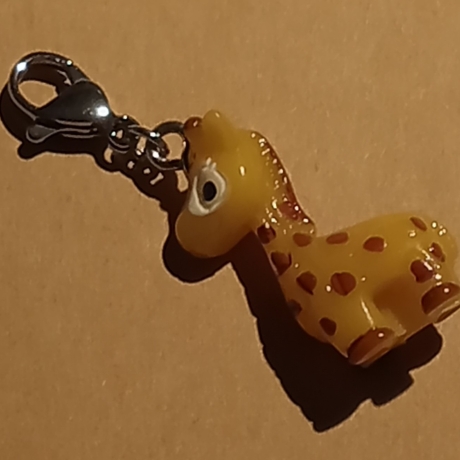 süßer Giraffen Clip Anhänger Bettelarmband Kinder