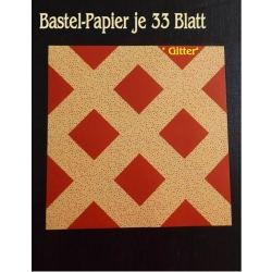 Origami-Papier Faltpapier 15x15 33 Blatt Gittermuster Faltsterne 
