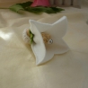 Glockenblumenhänger weiß, Blumenkind aus Wollfilz