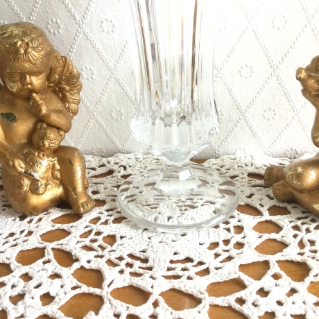 Vase Kristallvase Trompetenvase aus den 50er/60er Jahren