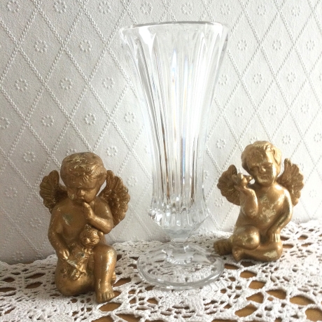 Vase Kristallvase Trompetenvase aus den 50er/60er Jahren