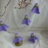 1 Glockenblumenhänger flieder, Blumenkind Wollfilz