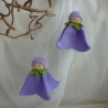 Glockenblumenhänger flieder, Blumenkind Wollfilz