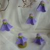 Glockenblumenhänger flieder, Blumenkind Wollfilz