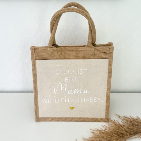 Tasche Glück ist eine Mama wie dich zu haben - Muttertag Geschenk