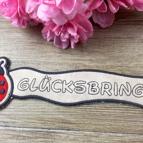 Stickdatei 3D-Anhänger GLÜCKSBRINGER, 3D-Stick, Lesezeichen