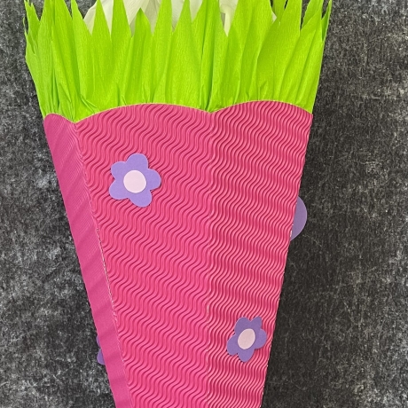 Schultüte Glücksfalter,  fertig gebastelt