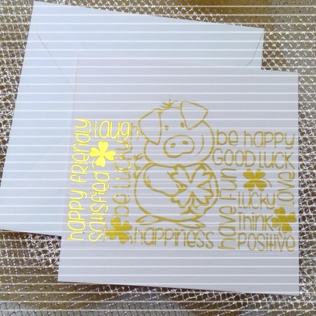 Lucky Pig Plotterdatei SVG DXF FCM