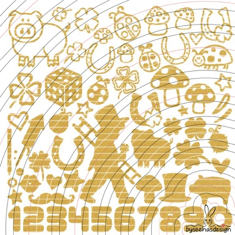 Glück Symbole Plotterdatei SVG DXF 
