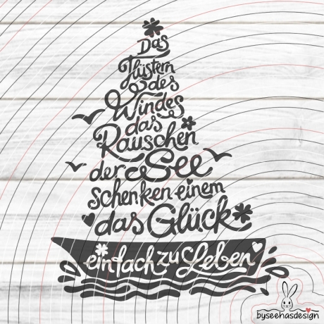 Glückssegler Plotterdatei SVG DXF