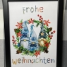 Geldgeschenk Bilderrahmen Weihnachten Wichtel Gnom 6 DIN A4