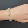 Armband Gänseblümchen Gelb Perlenschmuck niedlich Armreifen 