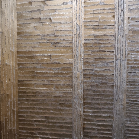 Goldene Strukturen - Relief Kunstwerk - Unikat