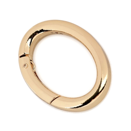 Karabiner Ring Oval 19/29mm Silber Gold Schwarz Altmessing