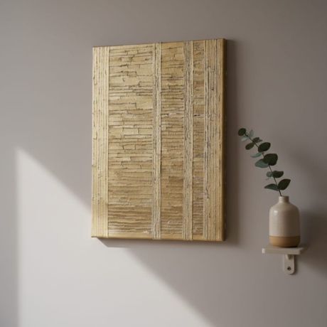 Goldene Strukturen - Relief Kunstwerk - Unikat