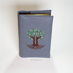 Gotteslobhülle, Filz, grau, Lebensbaum