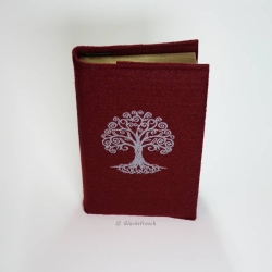 Gotteslobhülle, Filz, weinrot, weißer Lebensbaum