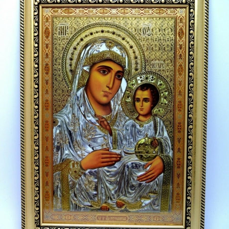 Ikone  Gottes Mutter Jerusalem, 28x24x1,7 cm, Holz
