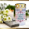 Grablicht Mama 1 | personalisierbar | Kerze Friedhof | Grabdeko