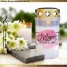 Grablicht Mama 3 | personalisierbar | Kerze Friedhof | Grabdeko