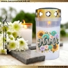 Grablicht Mama 12 | personalisierbar | Kerze Friedhof | Grabdeko