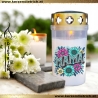 Grablicht Mama 13 | personalisierbar | Kerze Friedhof | Grabdeko
