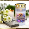 Grablicht Mama 14 | personalisierbar | Kerze Friedhof | Grabdeko