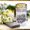 Grablicht Mama 15 | personalisierbar | Kerze Friedhof | Grabdeko